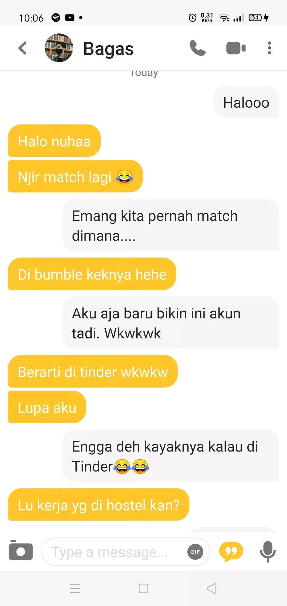 15 Chat lucu kenalan di Bumble ini bikin salah paham © 2024 Twitter