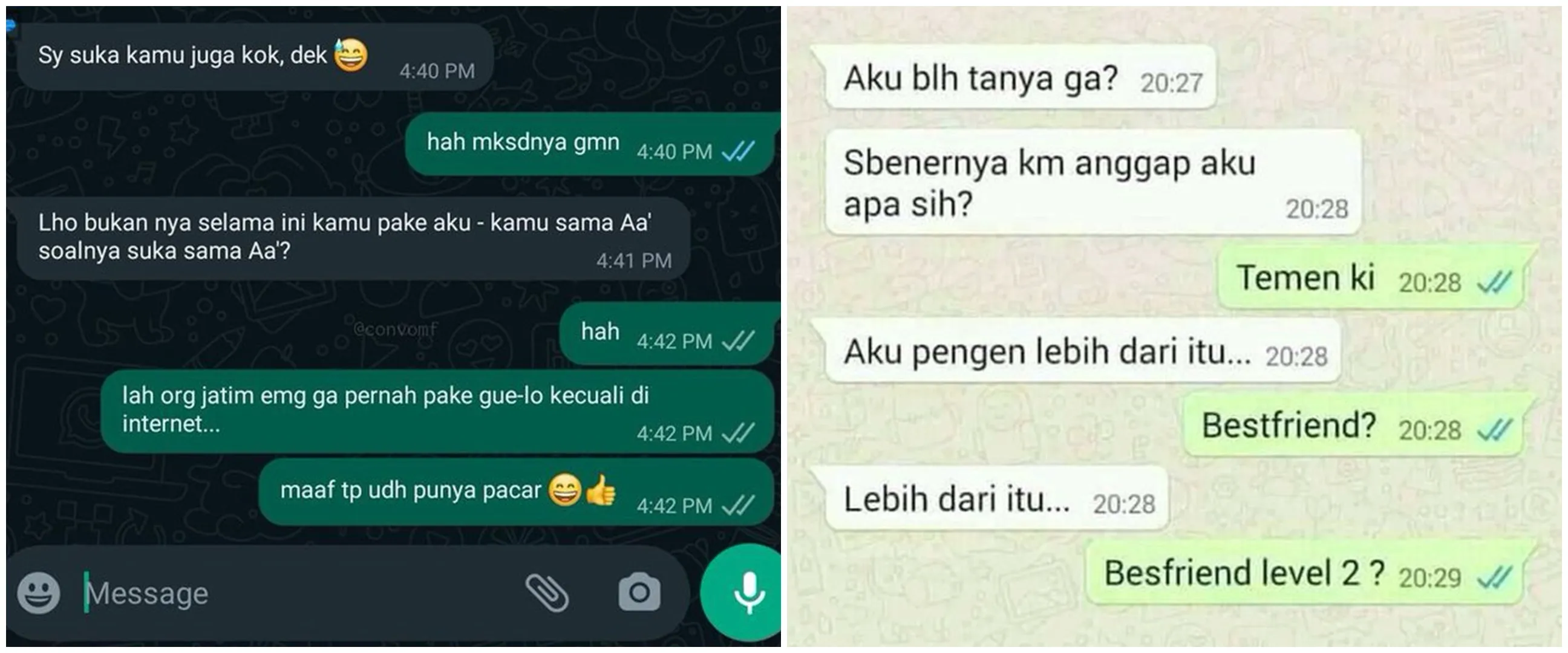 11 Chat lucu rayu gebetan ini endingnya bikin nyali gede runtuh seketika, ternyata doi ada yang punya