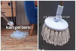 Bukan pakai detergen, ini cara mencuci kain pel dekil dan bau amis agar bersih pakai 3 bahan dapur