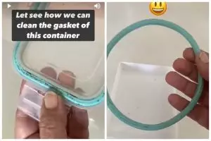 Tak digosok sabun cuci piring, ini trik hilangkan noda jamur di karet tutup toples pakai 2 bahan dapur