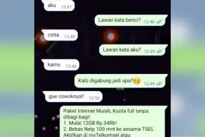 11 Chat lucu orang pengen gombal tapi gagal ini bacanya jadi ikutan malu, bikin senyum kecut