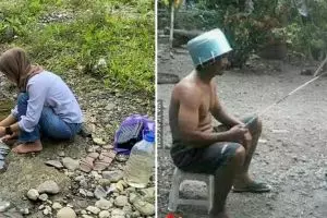 44 Potret kocak orang mancing ini definisi gabut sudah nggak tertolong, bikin geleng kepala