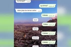 11 Chat lucu dikira pantun ini bacanya jadi reflek bilang cakep, bikin nggak habis pikir