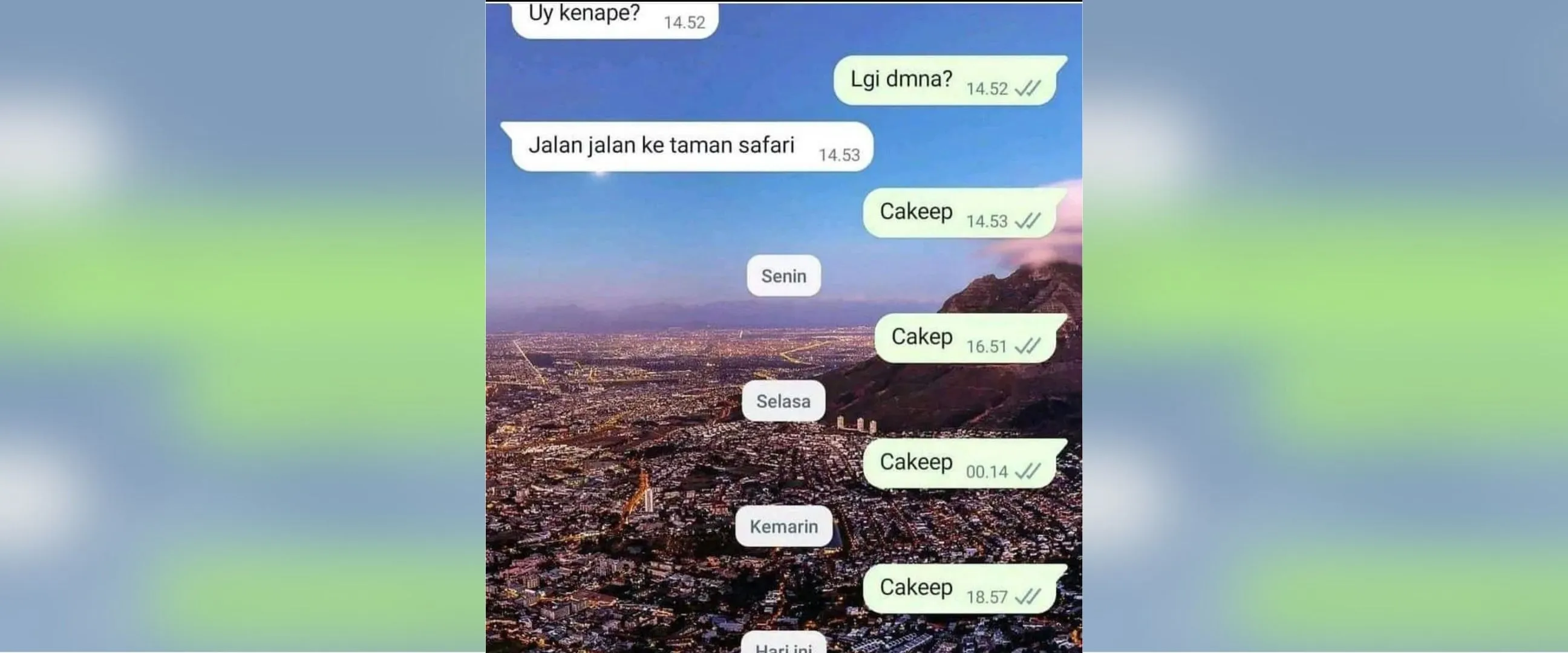 11 Chat lucu dikira pantun ini bacanya jadi reflek bilang cakep, bikin nggak habis pikir