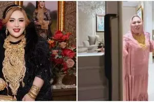 Dijuluki 'Ratu Emas', 11 potret rumah bak kastil milik seleb TikTok Mira Hayati ini ditaksir Rp 35 M