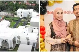 Hunian ditaksir Rp 80 miliar, intip 9 potret kolam renang Ustaz Solmed dilengkapi pom bensin mini