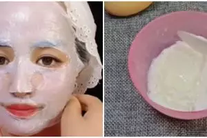 Tanpa tambahan madu, wanita ini bagikan cara mengencangkan wajah kendur pakai 2 bahan dapur