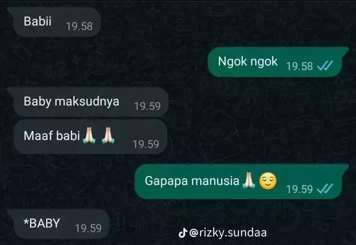 chat lucu niat perhatian ke pacar tapi typo Berbagai sumber