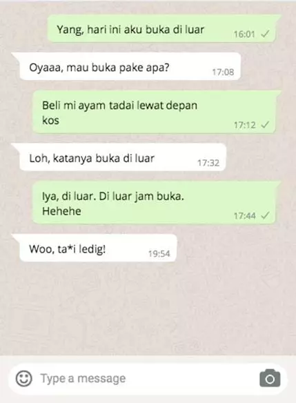 chat lucu batal puasa berbagai sumber