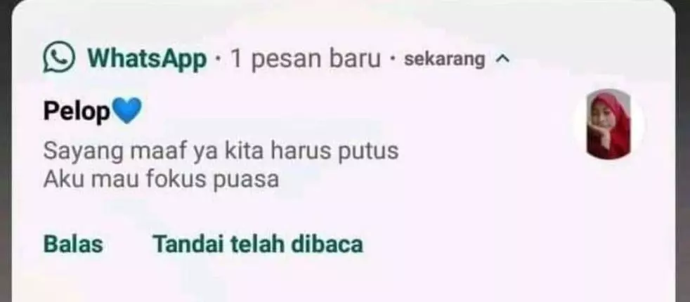 Chat lucu dengan pacar selama Ramadan Berbagai sumber