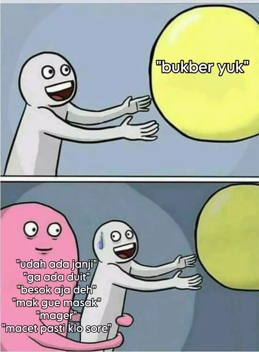 Meme lucu menolak ajakan bukber © berbagai sumber