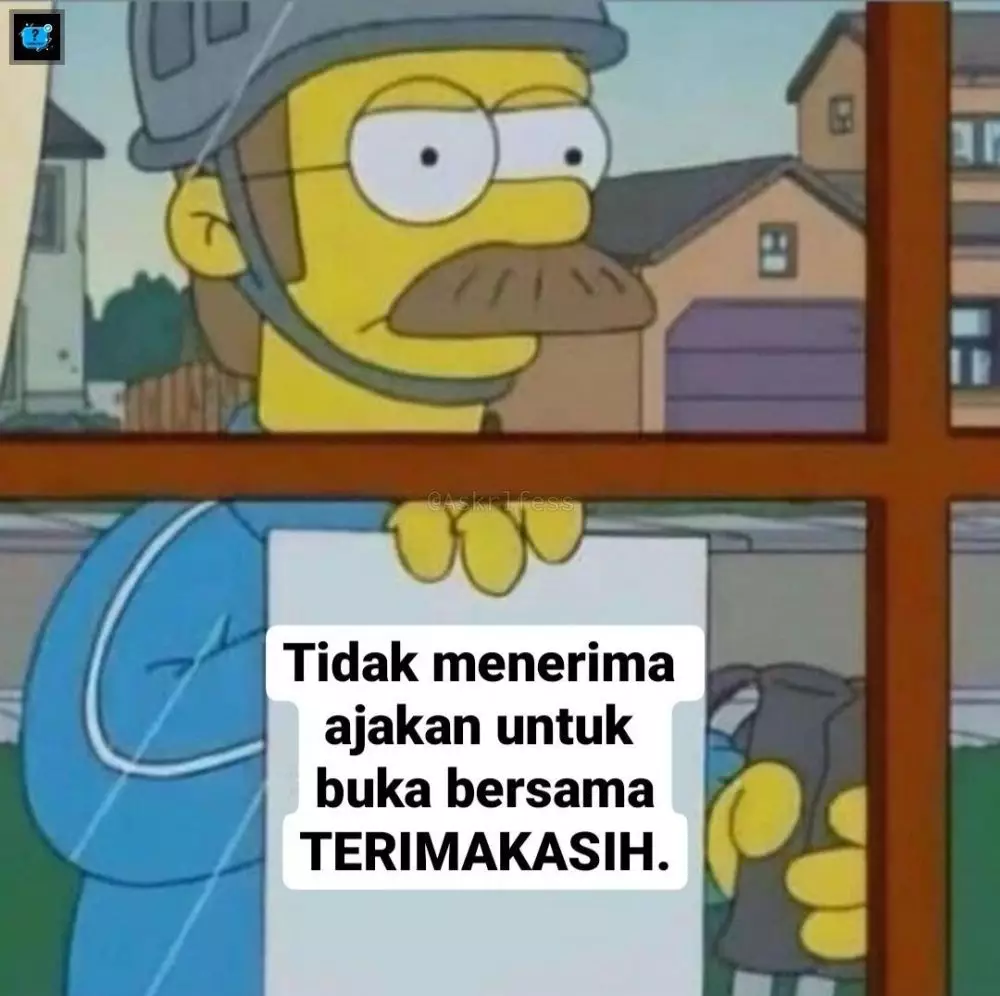 Meme lucu menolak ajakan bukber © berbagai sumber