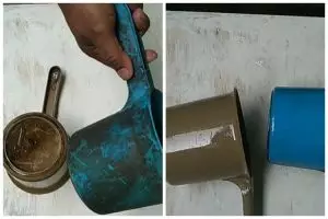 Tanpa disikat sitrun, trik bapak-bapak bersihkan gayung berlumut ini cukup tambah 1 bahan dapur