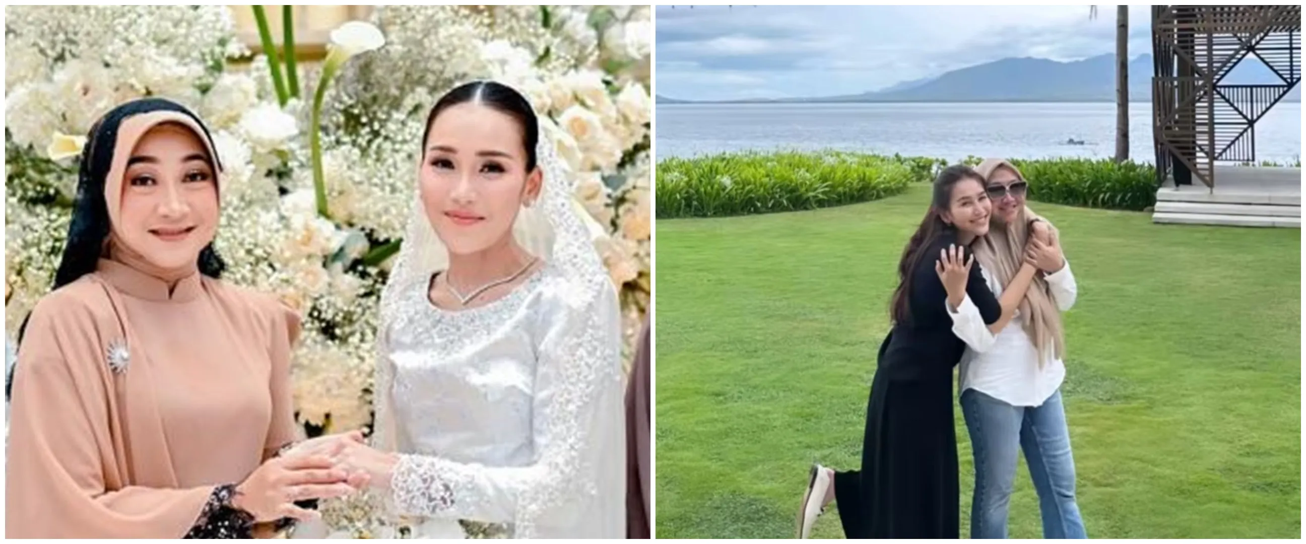 Jalani tarawih bareng calon mertua, begini 9 potret kedekatan Ayu Ting Ting dan ibu Lettu Fardhana