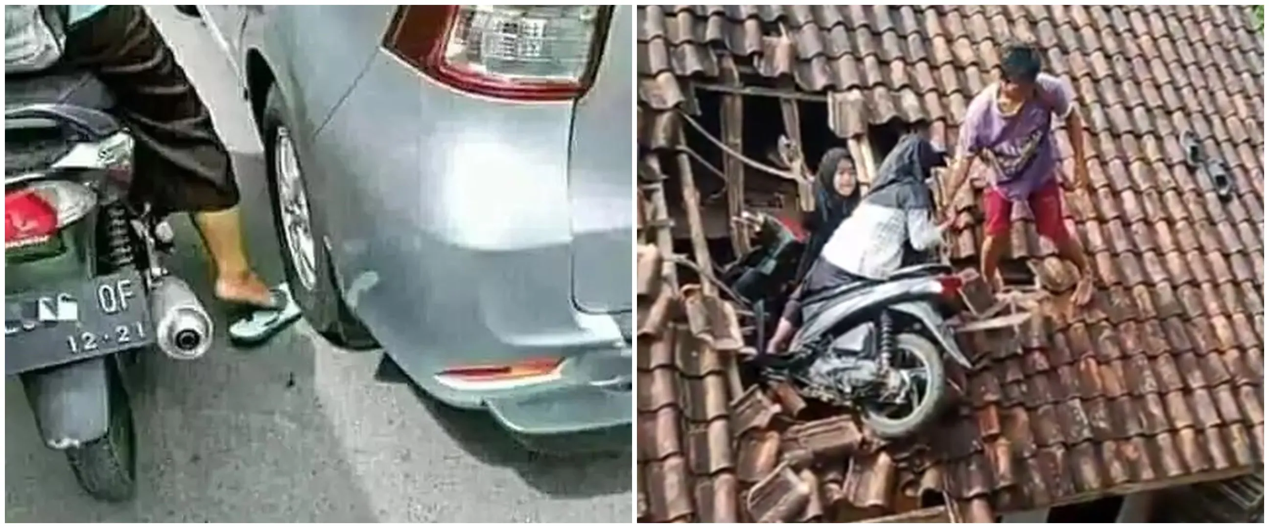11 Momen apes orang naik motor ini bikin ketawa brutal, bukti hari sial nggak ada di kalender