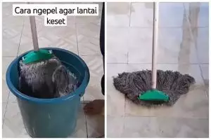 10 Trik mengepel lantai pakai tambahan bahan dapur ini antiribet, hasilnya kesat dan wangi