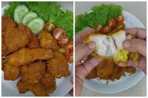 Tak sampai 15 menit, ini trik menggoreng ayam tanpa diungkep hasilnya matang sempurna