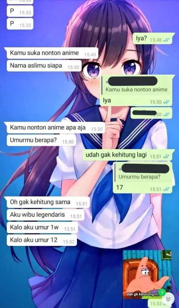 chat menghadapi pecinta anime berbagai sumber