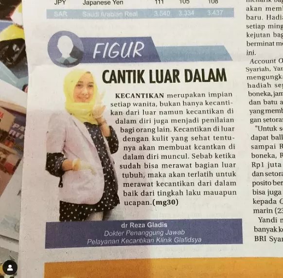 transformasi bos skincare Reza Gladys © berbagai sumber