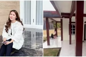 Dari penjaga konter jadi bos skincare, ini 9 potret rumah masa kecil Melvina Husyanti berdinding kayu