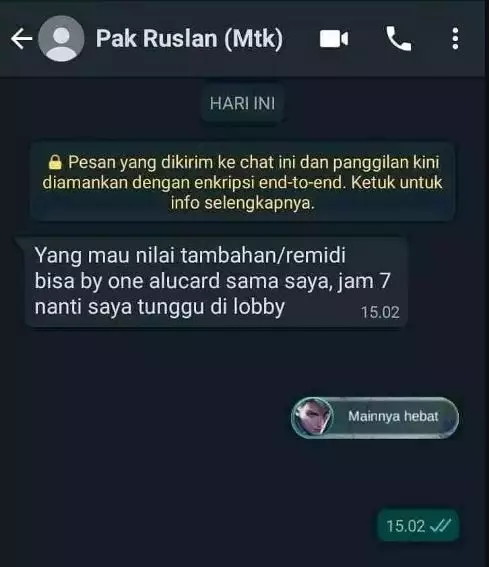 Chat lucu kelakuan guru di grup WA Berbagai sumber