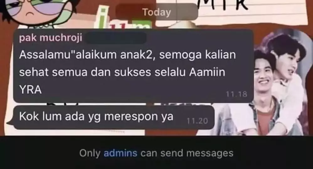 Chat lucu kelakuan guru di grup WA Berbagai sumber