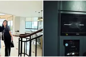 Pakai teknologi canggih matikan lampu tanpa saklar, ini 9 potret kemewahan dapur Arief Muhammad