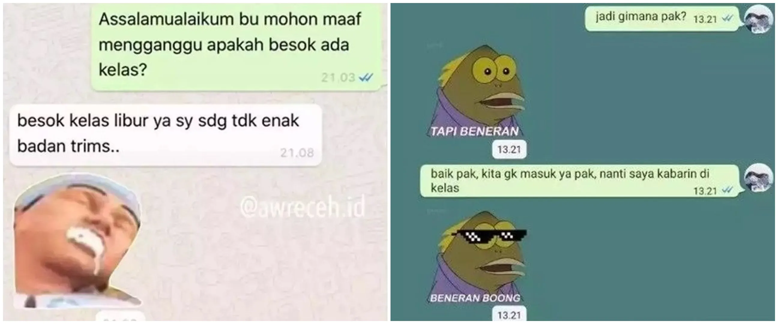 11 Chat lucu mahasiswa dibalas stiker sama dosen ini bikin greget, auto jengkel bacanya
