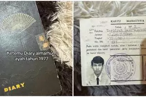 Momen anak temukan diary mendiang ayahnya tahun 1977, tulisan tangannya rapi bak pakai mesin ketik