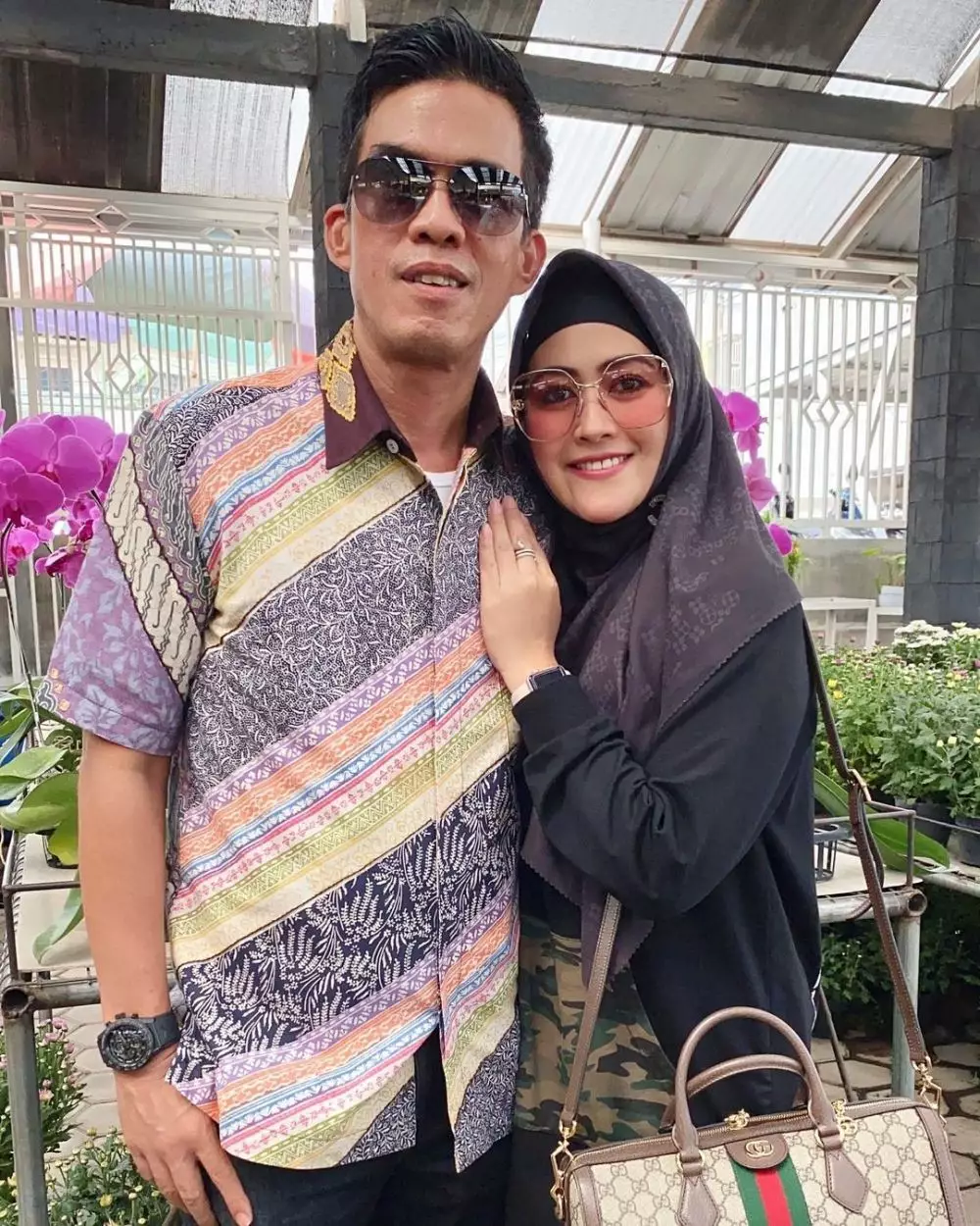 potret mesra Meggy Wulandari dan Mamad © Instagram