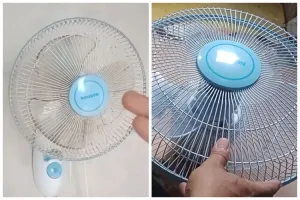 Cukup 10 menit tanpa dibongkar, begini cara bersihkan debu kipas angin dinding pakai 1 bahan dapur