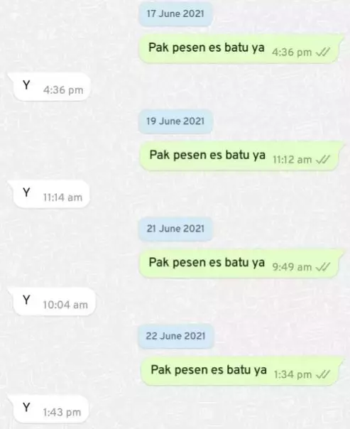 chat lucu anak kos dengan warung langganan Berbagai sumber