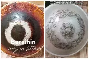 Tanpa digosok sitrun, ini cara enyahkan kerak gosong di pantat wajan agar kinclong pakai 3 bahan dapur