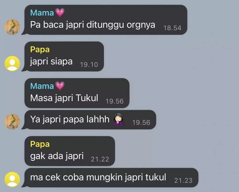 chat grup keluarga kocak berbagai sumber