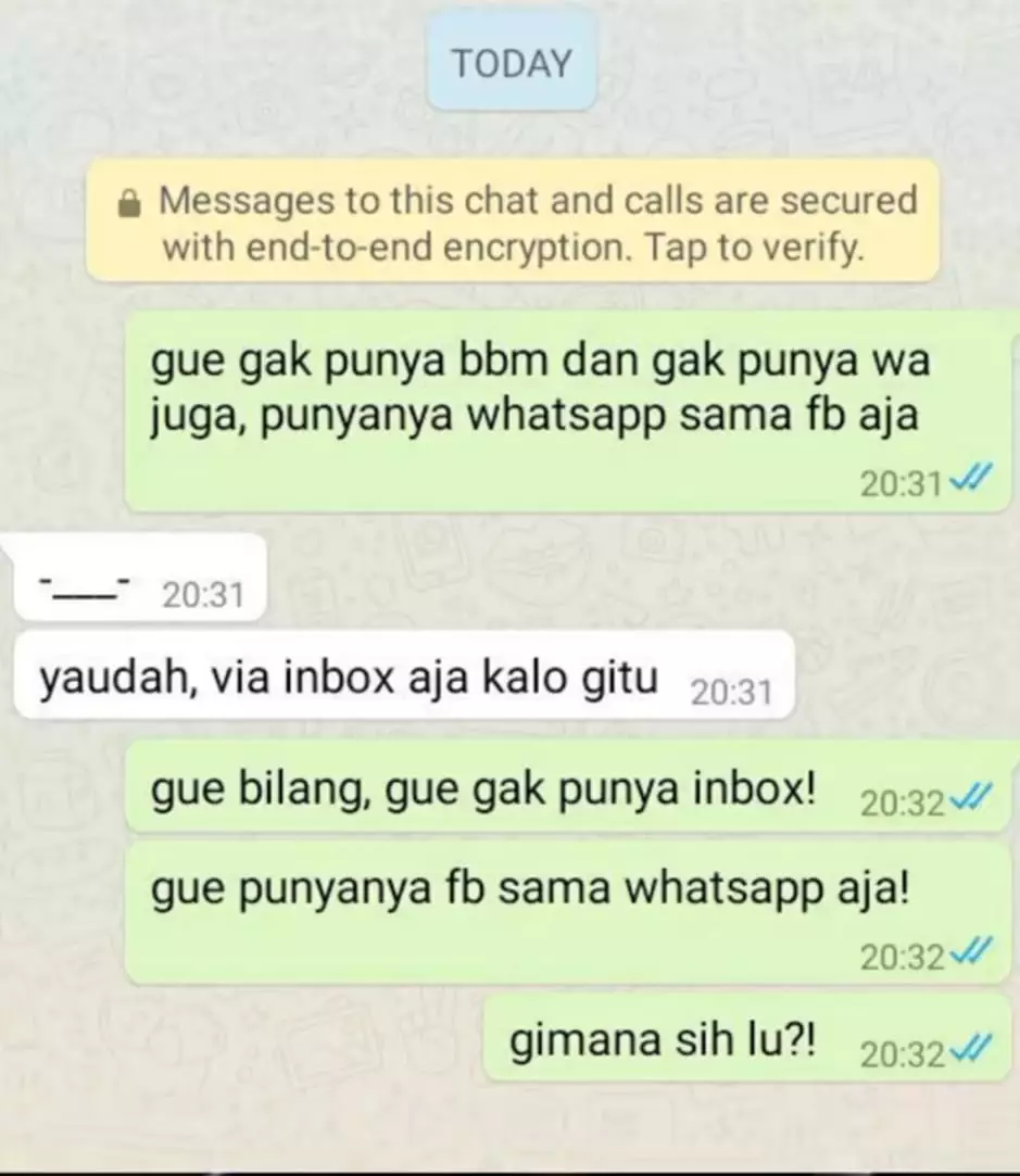 chat sama orang gaptek berbagai sumber