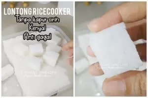 Tanpa tambahan kapur sirih, ini cara mudah membuat lontong yang padat, kenyal, dan antigagal