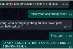 Begini jadinya kalau orang absurd lagi gabut, 11 chat lucu pertanyaan ke orang ini random abis
