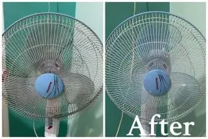 Kinclong dalam 15 menit, ini cara bersihkan debu kipas angin tanpa dibongkar cuma pakai 2 bahan dapur