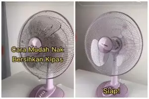 Cuma 5 menit dan tak perlu dibongkar, ini trik bersihkan kipas angin berdebu cukup pakai 3 bahan dapur