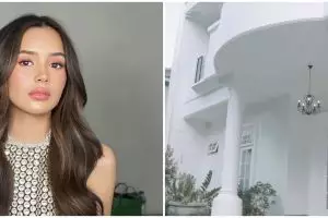 Punya rumah megah bernuansa putih, 9 potret dapur kotor Beby Tsabina ini sempit mirip gang senggol