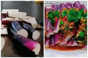 Bukan direndam garam, ini trik memasak terong agar warnanya tetap ungu cerah pakai 1 bahan dapur