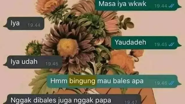 Chat absurd dua orang yang baru PDKT Berbagai sumber Chat absurd dua orang yang baru PDKT Berbagai sumber