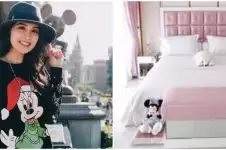 Pecinta princess Disney, 9 potret kamar tidur Sandra Dewi sebelum nikah tampilannya imut serba pink