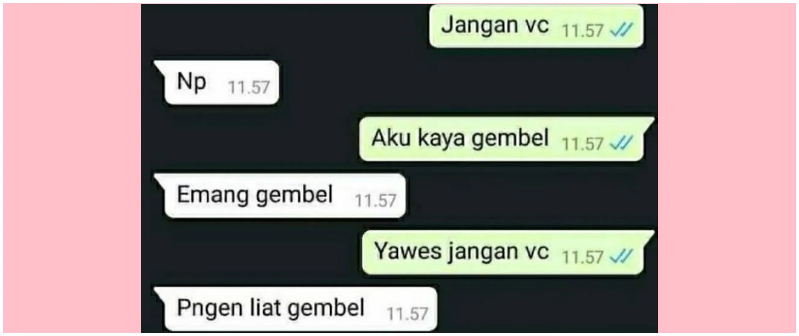 11 Chat lucu insecure dengan pasangan ini bikin pesimis, kurang motivasi nih