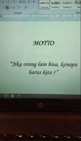 Potret kocak halaman motto skripsi Berbagai sumber