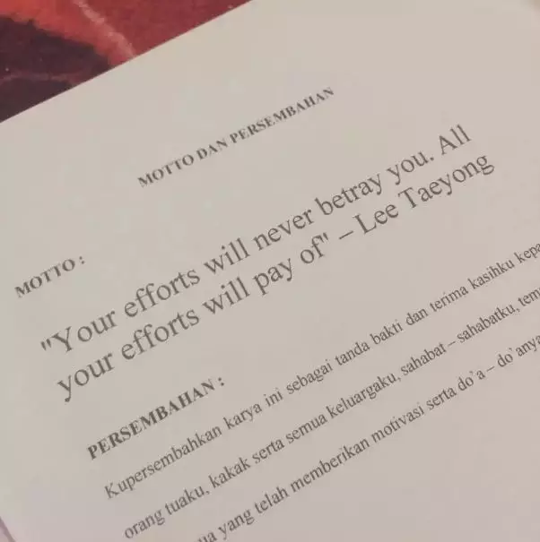 Potret kocak halaman motto skripsi Berbagai sumber