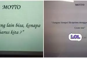 11 Potret kocak halaman motto skripsi ini tulisannya bikin baca dua kali sambil senyum tipis
