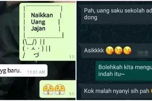 11 Chat lucu minta uang ke orang tua ini bikin nyengir abis, responnya di luar nurul