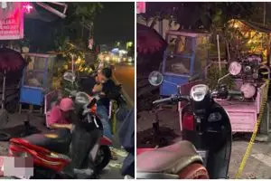 Bengkel motor ini punya konsep imut serba pink, spanduk daftar harganya bikin gagal paham