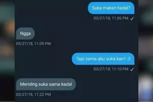Hormon kreatifnya lagi tersendat, 11 chat lucu basa-basi saat kehabisan topik ini bikin senyum maksa